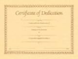 Dedication-Single Parent: 8 1/2 X 11 Inches Certificate Contains a Statement of Parents Commitment, Space for Babys Name,...