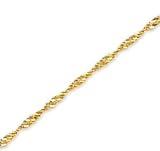 14k Yellow Gold Modern Classy Fashion Ankle Bracelet