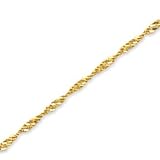 14k Yellow Gold Modern Classy Fashion Ankle Bracelet