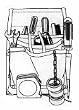 Five Pocket Electricians Tool Pouch