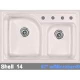 CorStone Avondale Advantage 3.2 Double Bowl Kitchen Sink with Two Faucet Holes 24-2-67