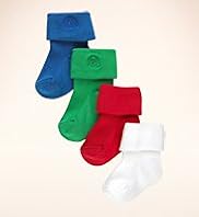 4 Pairs of Cotton Rich Assorted Socks