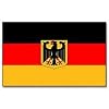 Flagge Deutschland mit Adler - 90 x 150 cm