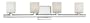 Eurofase 19416-014 Marond 4-Light Bath Bar, White