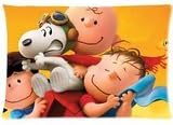 Ur pillowcase peanuts movie snoopy cushion cover Custom cartoon Zippered Pillow Cases 20x30 (Twin sides)