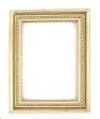 Dollhouse Miniature Set of 2 Gold Ornate Frames