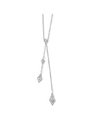 14K White Gold Diamond Necklace 1/6Cttw