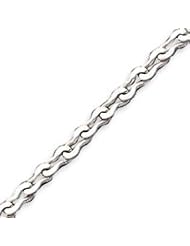 Sterling Silver 5.5mm Fancy Link Chain - 24 Inch