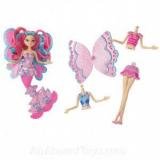 21kihAf%2BGaL Barbie Fairytopia Mix & Switch Pink Mermaid & Fairy Doll