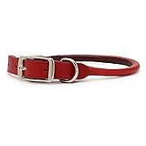 PETCO Circle T 5/8 X 16 Red Rolled Leather Collar