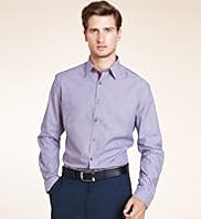 Slim Fit Limited Collection Pure Cotton Shadow Striped Shirt