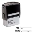 COS030727 - Stamp, Jumbo, Fax Memo, Print Area 15/16x2-3/8, Black
