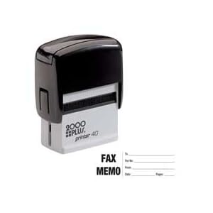 COS030727 – Stamp, Jumbo, Fax Memo, Print Area 15/16×2-3/8, Black