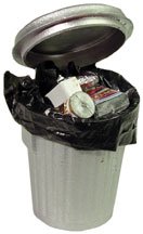 See Dollhouse Miniature Garbage Pail with Removable Trash