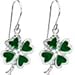 Body Candy Bright Heart Shamrock Earrings - Bring the luck of the Irish into your wardrobe - St Patrick's Day Earrings