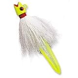 Hot Lips Bucktail 1/4oz Chartreuse/White