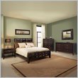 Curt Christian by Martin Grove Dark Brown Wood Panel Bed 5 Piece Bedroom Se ....