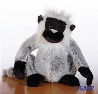 Webkinz Grey Langur Plush Stuffed Animal