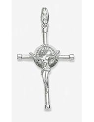 70mm X 40mm 14k Cubic Zirconia Crucifix Cross