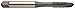 YG-1 I0 Series Vanadium Alloy HSS Spiral Pointed Tap, Steam Oxide, Round Shank with Square End, Plug Chamfer, 9/16"-18 Thread Size, H3 Tolerance