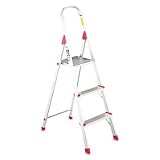 Buy Louisville L234603 - #566 Three Foot Folding Aluminum Euro Platform Ladder, Red