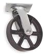 Industrial Grade 1NVR1 Swivel Caster, 6 In, 1200 Lb, Semi-Steel