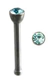 Nose pins - Surgical Steel 316L - FREE Super Saver shipping - straight pins in popular colours - in a attractive packaging - Beautiful and safe to wear nose pin with swarovski diamond