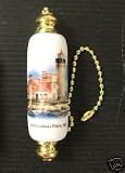 Old Mackinac Point Lighthouse Porcelain Chain/Fan Pull