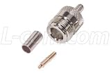 Type N Female Connector - Crimp on Jack for RG58C/U Coaxial Cable