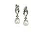 Marcasite Pearl Sterling Silver Earrings