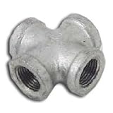 Worldwide Sourcing 1-1/2In Galvanized Malleable Cross PPG180-40