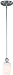Bentley 1 Light White and Chrome Mini Pendant Ceiling Lighting Fixture