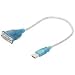 Sabrent SBT-USC1M Hi-Speed USB 2.0 to Serial (9-pin) DB-9 RS-232 Adapter Cable (1-foot, Blue)