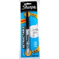 Sharpie Retractable Black Pen Ultra Fine Marker Pen (1-Card)
