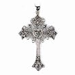 STERLING SILVER MARCASITE PENDANT - 53mm Cross