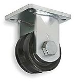 Rigid Caster,V Groove,6 In,5000 Lb,INDUSTRIAL GRADE,1NWF4
