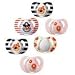 TOMMEE TIPPEE DECORATED CHERRY LATEX SOOTHER GIRLS MULTI-PACK