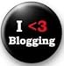 I LOVE BLOGGING Pinback Button 1.25" Pin / Badge ~ Heart I LOVE BLOGGING Pinback Button 1.25" Pin / Badge ~ Heart