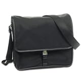 Prada Laptop Messenger Bag V166 in Black