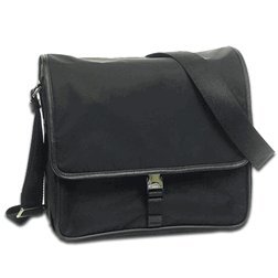 Prada Laptop Messenger Bag V166 in Black