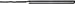 KYOCERA MR34-0205.118 Series MR34 Micro Reamer, Carbide, Uncoated, 4 Flute, 3 mm Shank Diameter, 3 mm Flute Length, 0.52 mm Cutting Diameter, 50 mm Length