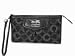 Coach Madison Dotted Zippy Wallet Wristlet Silver and Black - Coach 44422BLK