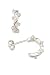 Cubic Zirconia Set Silver Earrings