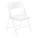National Public Seating 800 Series Steel Frame Premium Light Weight Plastic Seat and Back Stacking Folding Chair with Double Brace, 480 lbs Capacity, White (Carton of 4)