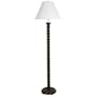 Benedict Walnut Wood Spiral Stand Floor Lamp