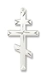 Cross Sterling Silver Medal with 24