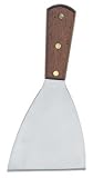 Grill Scraper, Diner Grill Scraper, Griddle Scraper, Teppanyaki Grill Scraper, Angle-Slanted Blade, Stainless Steel, Commercial Grade, 8 1/4 Inch