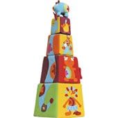 Stacking Blocks with Pig Rattle