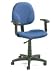Boss Fully Adjustable Drafting Stool With Foot Ring and Arm Rests - B1691 - Blue