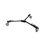 Ex-Pro - Photographic Tripod Dolly for use with Stands, Tripod, Video, Lighting Studio with Wheels, foldable and sturdy.